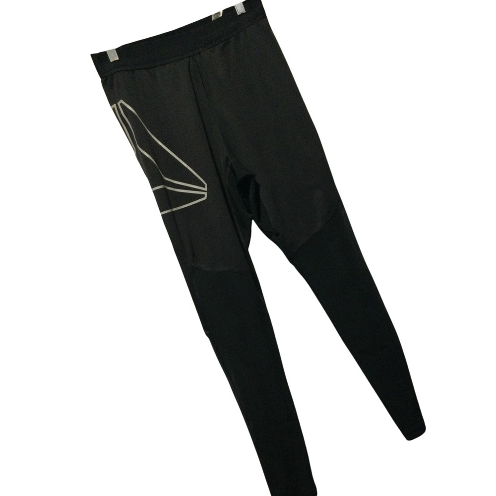 Reebok  Mens Black Athletic Running Leggings Activewear size M‎